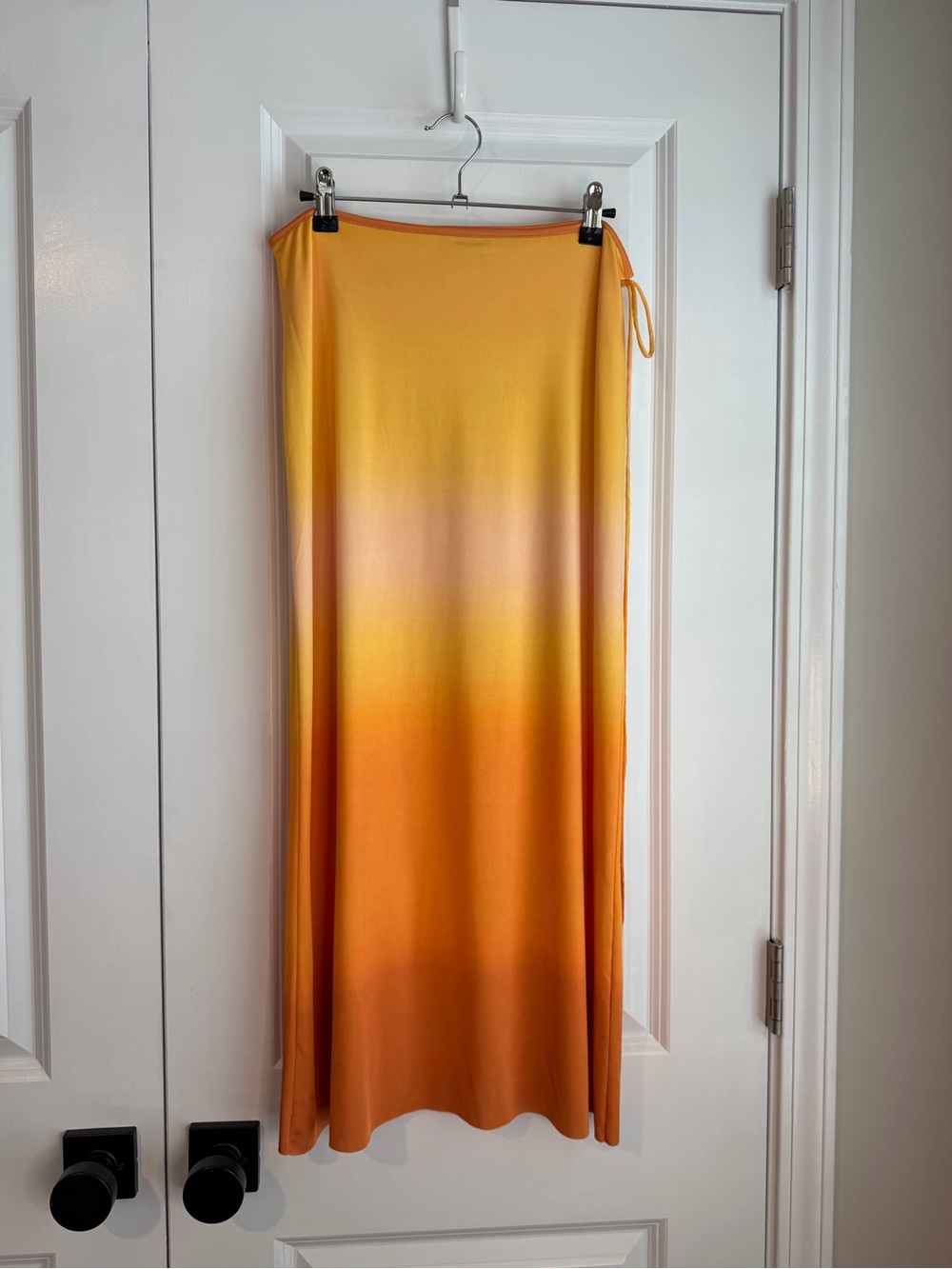 Desigual Women’s Degrade Slip Midi Skirt Yellow Ombré Size Medium